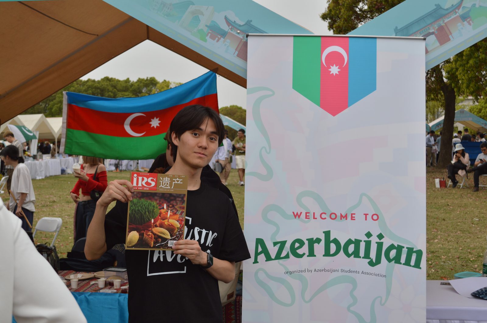 Students gathering at the event